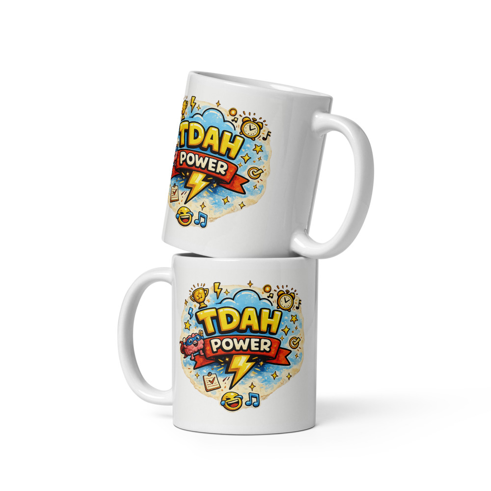 TDAH Power Mug céramique blanche